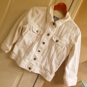Old Navy White Jean Jacket * Medium